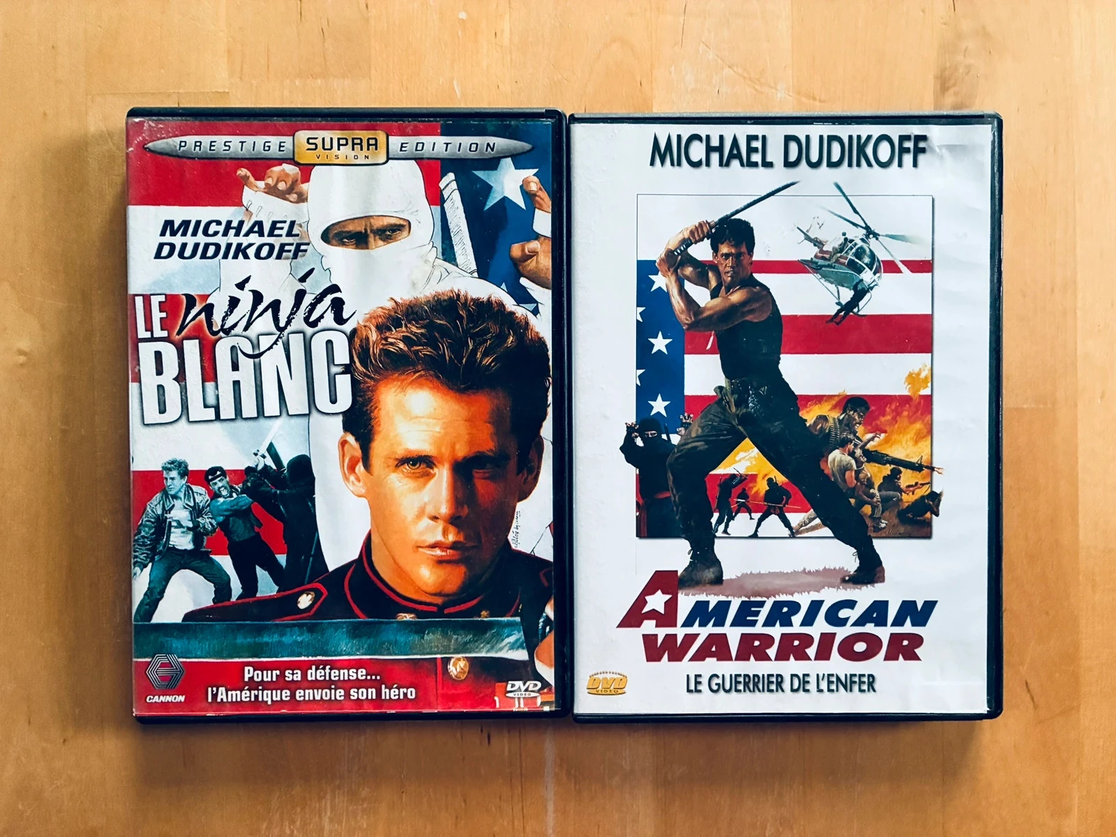 Lot 2 DVD: American Warrior et Le Ninja Blanc.